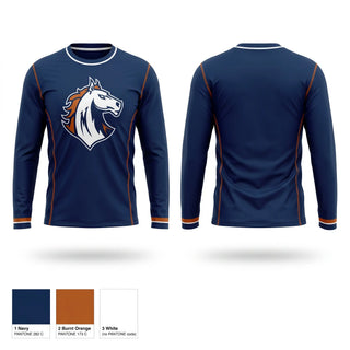 Long Sleeve Performance Shirt, Mustangs, , Teamtime, Team time, sublimation, custom sports apparel, team uniforms, spirit wear, spiritwear, sports uniforms, custom shirts, team store, custom team store, fundraiser sports, apparel fundraiser