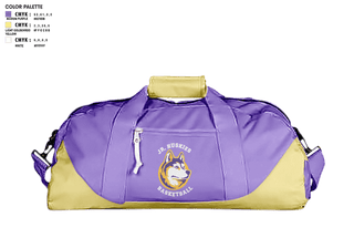 Duffle Bag, Washington Middle School Jr. Huskies, Men's Basketball, Teamtime, Team time, sublimation, custom sports apparel, team uniforms, spirit wear, spiritwear, sports uniforms, custom shirts, team store, custom team store, fundraiser sports, apparel fundraiser