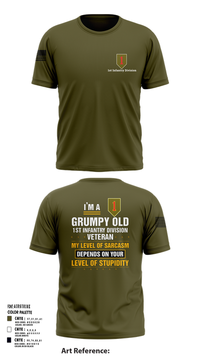 1st Infantry Division 23102862 Short Sleeve Performance Shirt - 21