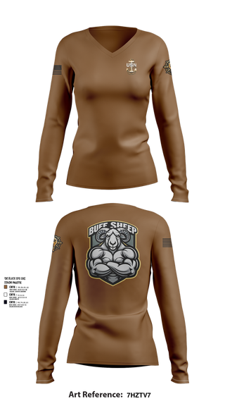 Womens Long Sleeve Vneck Shirt, nrd miami, , Teamtime, Team time, sublimation, custom sports apparel, team uniforms, spirit wear, spiritwear, sports uniforms, custom shirts, team store, custom team store, fundraiser sports, apparel fundraiser
