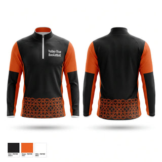 Quarter Zip Jacket, Valley Rise Basketball, Men's Basketball, Teamtime, Team time, sublimation, custom sports apparel, team uniforms, spirit wear, spiritwear, sports uniforms, custom shirts, team store, custom team store, fundraiser sports, apparel fundraiser