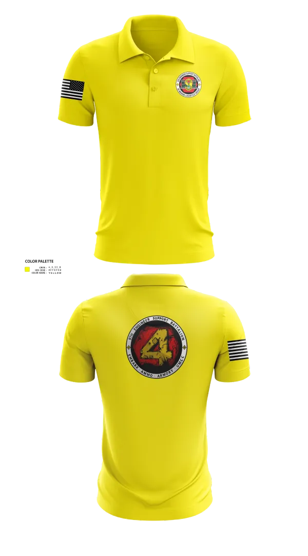 Short Sleeve Performance Polo, 9th Engineer Support Battalion, Marines, Teamtime, Team time, sublimation, custom sports apparel, team uniforms, spirit wear, spiritwear, sports uniforms, custom shirts, team store, custom team store, fundraiser sports, apparel fundraiser