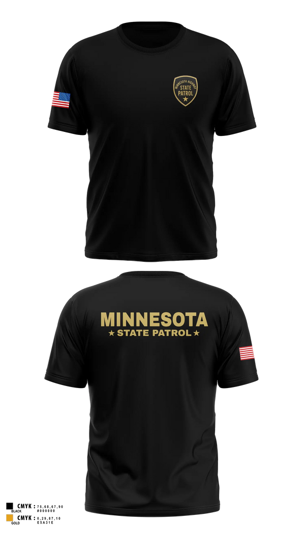Short Sleeve Performance Shirt, Minnesota State Patrol, Police, Teamtime, Team time, sublimation, custom sports apparel, team uniforms, spirit wear, spiritwear, sports uniforms, custom shirts, team store, custom team store, fundraiser sports, apparel fundraiser