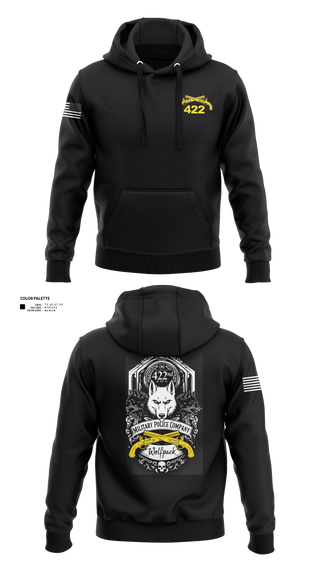 Hoodie, 422nd Military Police Company, Army, Teamtime, Team time, sublimation, custom sports apparel, team uniforms, spirit wear, spiritwear, sports uniforms, custom shirts, team store, custom team store, fundraiser sports, apparel fundraiser
