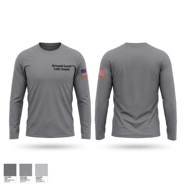 Long Sleeve Performance Shirt, Richmond County Traffic Division, Police, Teamtime, Team time, sublimation, custom sports apparel, team uniforms, spirit wear, spiritwear, sports uniforms, custom shirts, team store, custom team store, fundraiser sports, apparel fundraiser