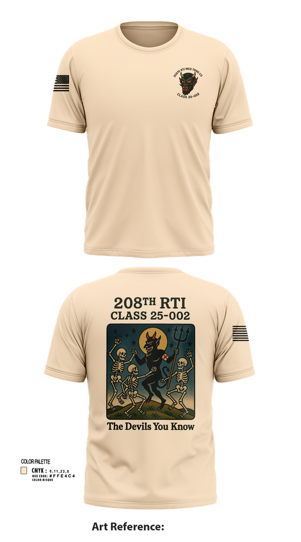 Short Sleeve Performance Shirt, 208th RTI MED TRNG CO Class 25-002, , Teamtime, Team time, sublimation, custom sports apparel, team uniforms, spirit wear, spiritwear, sports uniforms, custom shirts, team store, custom team store, fundraiser sports, apparel fundraiser