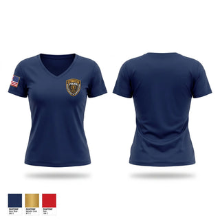 Womens Short Sleeve Vneck Shirt, Essex County, Police, Teamtime, Team time, sublimation, custom sports apparel, team uniforms, spirit wear, spiritwear, sports uniforms, custom shirts, team store, custom team store, fundraiser sports, apparel fundraiser