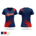 Fountain Valley Pony Baseball 56696094 Women's Short Sleeve V-neck Shirt - 1