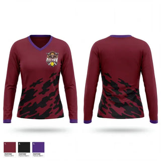 Womens Long Sleeve Vneck Shirt, 4U2NV, Softball, Teamtime, Team time, sublimation, custom sports apparel, team uniforms, spirit wear, spiritwear, sports uniforms, custom shirts, team store, custom team store, fundraiser sports, apparel fundraiser