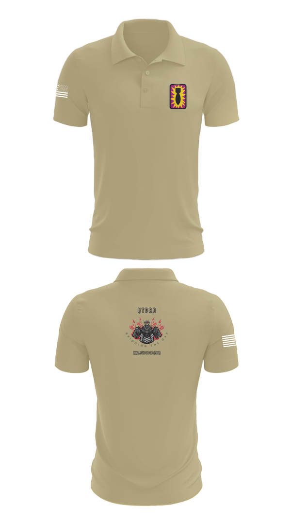 Short Sleeve Performance Polo, HHD, 52ND EOD GP, , Teamtime, Team time, sublimation, custom sports apparel, team uniforms, spirit wear, spiritwear, sports uniforms, custom shirts, team store, custom team store, fundraiser sports, apparel fundraiser