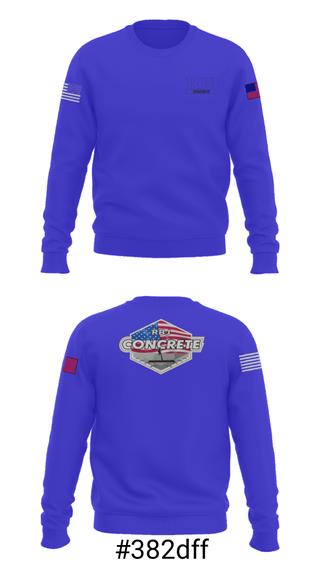 Crew Neck Sweatshirt, RBJ Concrete, , Teamtime, Team time, sublimation, custom sports apparel, team uniforms, spirit wear, spiritwear, sports uniforms, custom shirts, team store, custom team store, fundraiser sports, apparel fundraiser