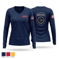 Mineral Area College Police Women's Long Sleeve V-neck Shirt - 1