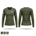 Crawford county investigations bureau Women's Long Sleeve V-neck Shirt - 1