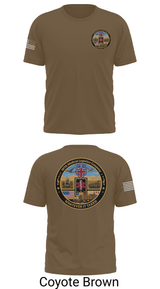 Old School Cotton Feel Shirt, 387th Medical Logistics Company, Army, Teamtime, Team time, sublimation, custom sports apparel, team uniforms, spirit wear, spiritwear, sports uniforms, custom shirts, team store, custom team store, fundraiser sports, apparel fundraiser