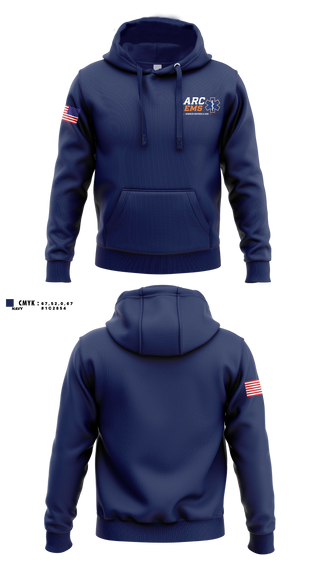 Hoodie, ARC EMS, EMS/EMT, Teamtime, Team time, sublimation, custom sports apparel, team uniforms, spirit wear, spiritwear, sports uniforms, custom shirts, team store, custom team store, fundraiser sports, apparel fundraiser