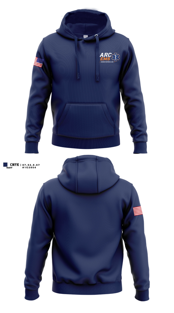 Hoodie, ARC EMS, EMS/EMT, Teamtime, Team time, sublimation, custom sports apparel, team uniforms, spirit wear, spiritwear, sports uniforms, custom shirts, team store, custom team store, fundraiser sports, apparel fundraiser