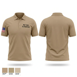 Short Sleeve Performance Polo, We Train To Maintain, Army, Teamtime, Team time, sublimation, custom sports apparel, team uniforms, spirit wear, spiritwear, sports uniforms, custom shirts, team store, custom team store, fundraiser sports, apparel fundraiser