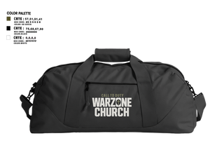 Duffle Bag, Warzone Church, , Teamtime, Team time, sublimation, custom sports apparel, team uniforms, spirit wear, spiritwear, sports uniforms, custom shirts, team store, custom team store, fundraiser sports, apparel fundraiser