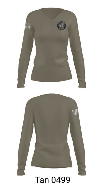 Holdenville PD 19180608 Women's Long Sleeve V-neck Shirt - 73