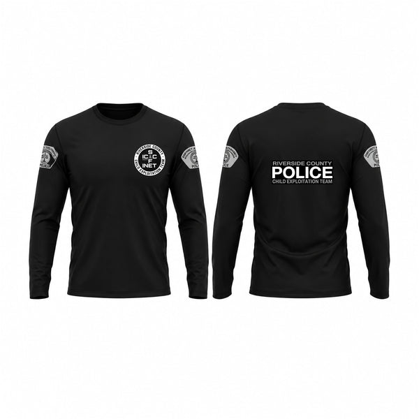Long Sleeve Performance Shirt, Riverside County Child Exploitation Team, Police, Teamtime, Team time, sublimation, custom sports apparel, team uniforms, spirit wear, spiritwear, sports uniforms, custom shirts, team store, custom team store, fundraiser sports, apparel fundraiser