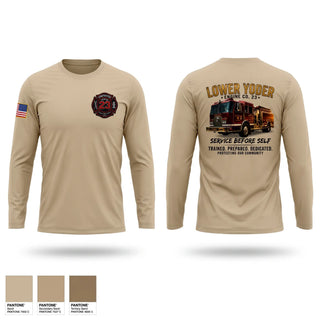 Long Sleeve Performance Shirt, Lower Yoder fire, Fire Department, Teamtime, Team time, sublimation, custom sports apparel, team uniforms, spirit wear, spiritwear, sports uniforms, custom shirts, team store, custom team store, fundraiser sports, apparel fundraiser