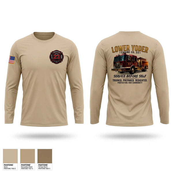 Long Sleeve Performance Shirt, Lower Yoder fire, Fire Department, Teamtime, Team time, sublimation, custom sports apparel, team uniforms, spirit wear, spiritwear, sports uniforms, custom shirts, team store, custom team store, fundraiser sports, apparel fundraiser
