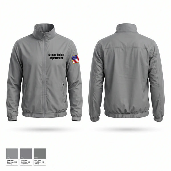 Windbreaker, Cresco Police Department, Police, Teamtime, Team time, sublimation, custom sports apparel, team uniforms, spirit wear, spiritwear, sports uniforms, custom shirts, team store, custom team store, fundraiser sports, apparel fundraiser