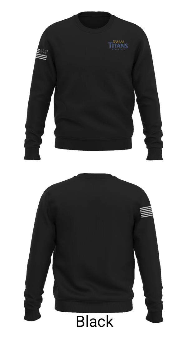 Crew Neck Sweatshirt, Saseas Titans Athletics, Spirit Store, Teamtime, Team time, sublimation, custom sports apparel, team uniforms, spirit wear, spiritwear, sports uniforms, custom shirts, team store, custom team store, fundraiser sports, apparel fundraiser