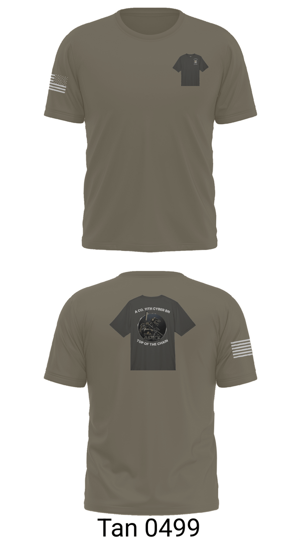 Short Sleeve Performance Shirt, A Co. 11th Cyber Warfare BN, Army, Teamtime, Team time, sublimation, custom sports apparel, team uniforms, spirit wear, spiritwear, sports uniforms, custom shirts, team store, custom team store, fundraiser sports, apparel fundraiser