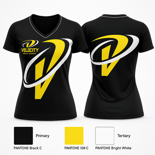 Womens Short Sleeve Vneck Shirt, Velocity Gulf Coast, Softball, Teamtime, Team time, sublimation, custom sports apparel, team uniforms, spirit wear, spiritwear, sports uniforms, custom shirts, team store, custom team store, fundraiser sports, apparel fundraiser