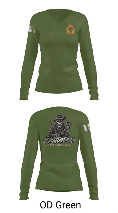 501st BSB, B Company 7979592 Women's Long Sleeve V-neck Shirt - 57