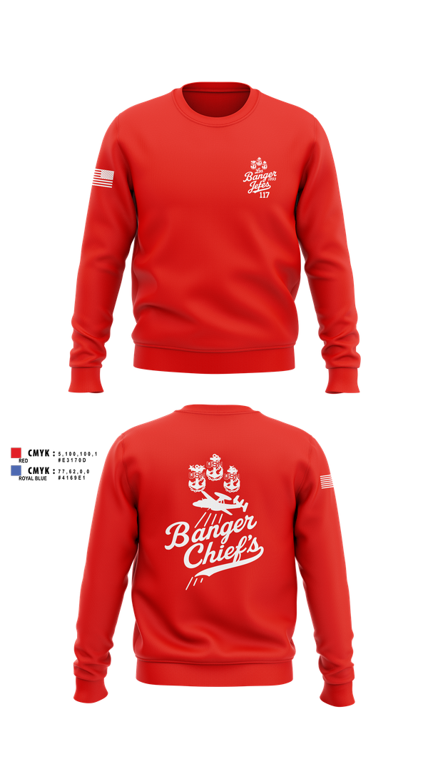 Crew Neck Sweatshirt, VAW-117, , Teamtime, Team time, sublimation, custom sports apparel, team uniforms, spirit wear, spiritwear, sports uniforms, custom shirts, team store, custom team store, fundraiser sports, apparel fundraiser