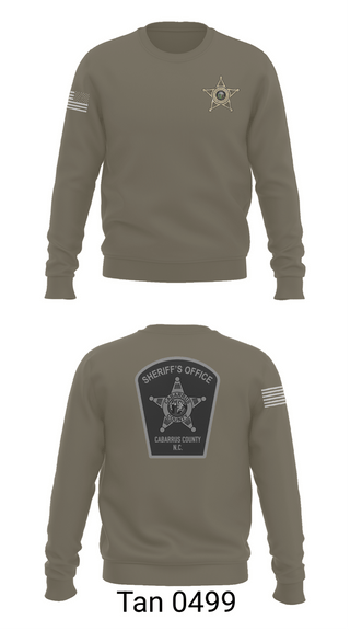 Crew Neck Sweatshirt, Cabarrus County Sheriffs Office, Police, Teamtime, Team time, sublimation, custom sports apparel, team uniforms, spirit wear, spiritwear, sports uniforms, custom shirts, team store, custom team store, fundraiser sports, apparel fundraiser