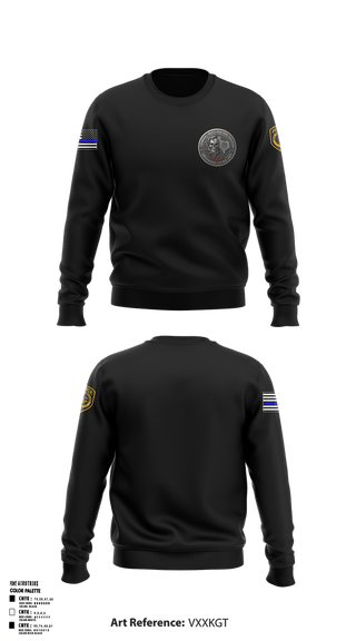 Crew Neck Sweatshirt, Robstown Police New OCU/CID, Police, Teamtime, Team time, sublimation, custom sports apparel, team uniforms, spirit wear, spiritwear, sports uniforms, custom shirts, team store, custom team store, fundraiser sports, apparel fundraiser