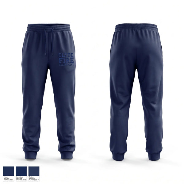 Sweatpants, Clyde fire department, Fire Department, Teamtime, Team time, sublimation, custom sports apparel, team uniforms, spirit wear, spiritwear, sports uniforms, custom shirts, team store, custom team store, fundraiser sports, apparel fundraiser