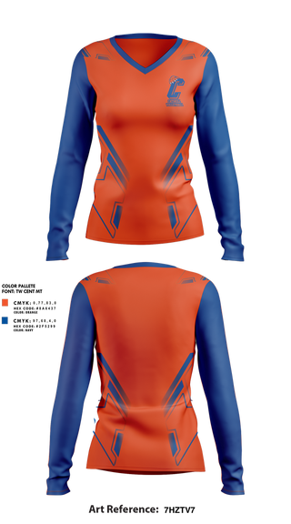 Womens Long Sleeve Vneck Shirt, Catskill Volleyball, Women's Volleyball, Teamtime, Team time, sublimation, custom sports apparel, team uniforms, spirit wear, spiritwear, sports uniforms, custom shirts, team store, custom team store, fundraiser sports, apparel fundraiser