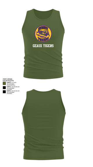 Tank Top, GEAUX TIGERS, , Teamtime, Team time, sublimation, custom sports apparel, team uniforms, spirit wear, spiritwear, sports uniforms, custom shirts, team store, custom team store, fundraiser sports, apparel fundraiser
