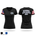 Regional Explosives Unit Women's Short Sleeve V-neck Shirt - 1