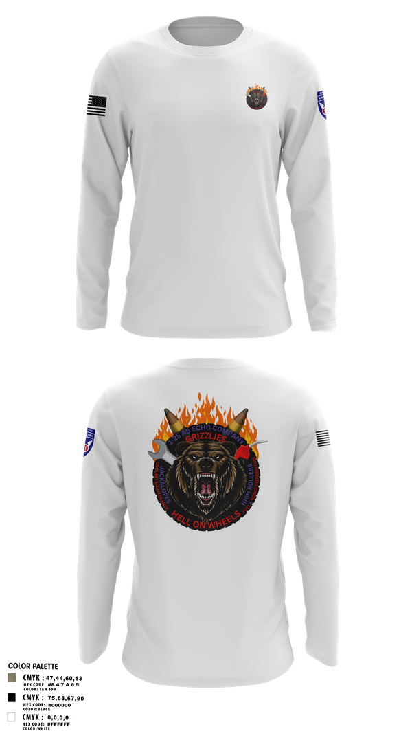 Long Sleeve Performance Shirt, E co 1/25, Army, Teamtime, Team time, sublimation, custom sports apparel, team uniforms, spirit wear, spiritwear, sports uniforms, custom shirts, team store, custom team store, fundraiser sports, apparel fundraiser