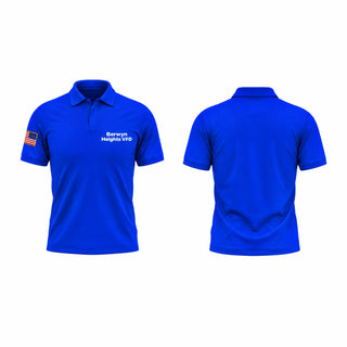 Short Sleeve Performance Polo, Berwyn Heights VFD, Fire Department, Teamtime, Team time, sublimation, custom sports apparel, team uniforms, spirit wear, spiritwear, sports uniforms, custom shirts, team store, custom team store, fundraiser sports, apparel fundraiser