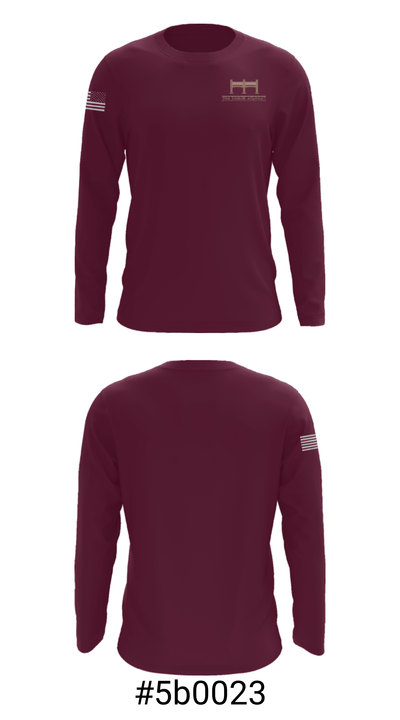 The Bridge Academy 43559589 Long Sleeve Performance Shirt - 18