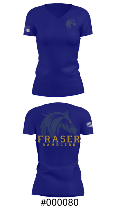 Frazer High School 20944050 Women's Short Sleeve V-neck Shirt - 21