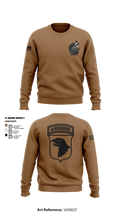 2nd Flt Platoon, B/101 Avn Regt, 101st ABN DIV 10364958 Crew Neck Sweatshirt - 1