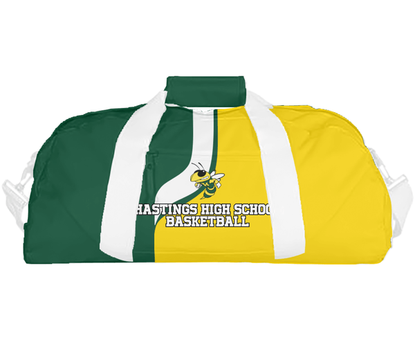 Duffle Bag, Hastings High School Basketball, Men's Basketball, Teamtime, Team time, sublimation, custom sports apparel, team uniforms, spirit wear, spiritwear, sports uniforms, custom shirts, team store, custom team store, fundraiser sports, apparel fundraiser