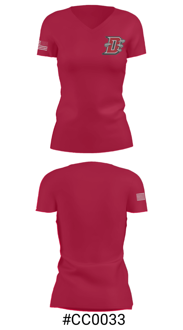 Women's Short Sleeve Vneck Shirt, Dover Area High School Wrestling, Wrestling, Teamtime, Team time, sublimation, custom sports apparel, team uniforms, spirit wear, spiritwear, sports uniforms, custom shirts, team store, custom team store, fundraiser sports, apparel fundraiser