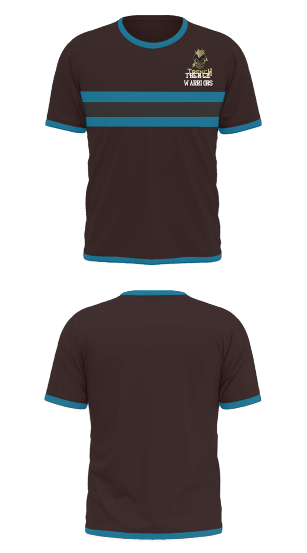 Short Sleeve Performance Shirt, TRENCH WARRIORS, Football, Teamtime, Team time, sublimation, custom sports apparel, team uniforms, spirit wear, spiritwear, sports uniforms, custom shirts, team store, custom team store, fundraiser sports, apparel fundraiser