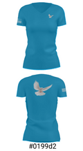 EL SHAMAH CAREEL SHAMAH CARE 44180708 Women's Short Sleeve V-neck Shirt - 21