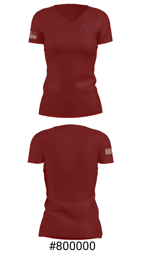 Women's Short Sleeve Vneck Shirt, Pleasantville High School Swimming, Swimming, Teamtime, Team time, sublimation, custom sports apparel, team uniforms, spirit wear, spiritwear, sports uniforms, custom shirts, team store, custom team store, fundraiser sports, apparel fundraiser