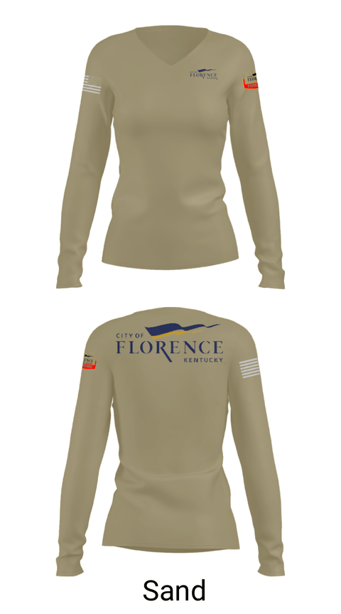 Women's Long Sleeve Vneck Shirt, , Fire Department, Teamtime, Team time, sublimation, custom sports apparel, team uniforms, spirit wear, spiritwear, sports uniforms, custom shirts, team store, custom team store, fundraiser sports, apparel fundraiser