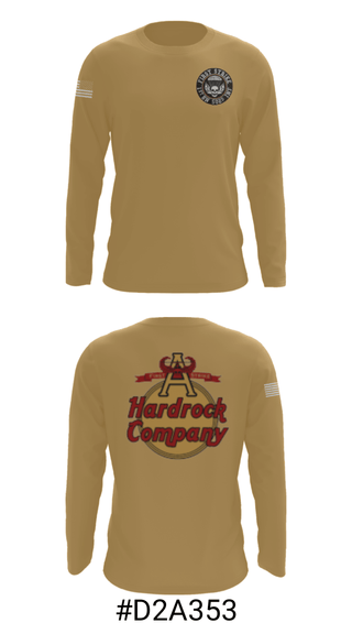 Long Sleeve Performance Shirt, Hardrock Company, Army, Teamtime, Team time, sublimation, custom sports apparel, team uniforms, spirit wear, spiritwear, sports uniforms, custom shirts, team store, custom team store, fundraiser sports, apparel fundraiser
